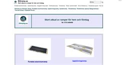 Desktop Screenshot of elitramp.se